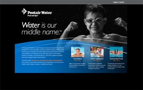 websites with water elements