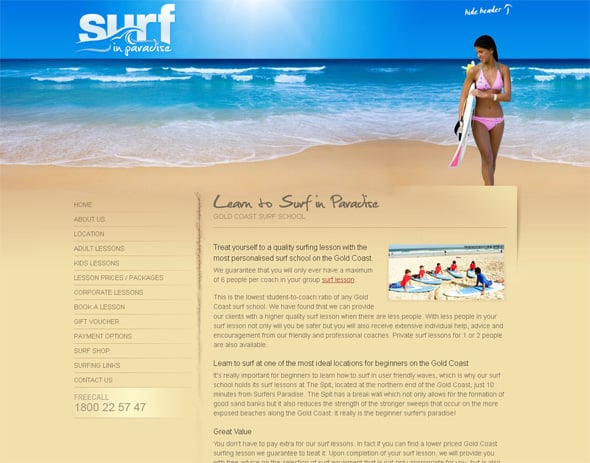 water resort websites