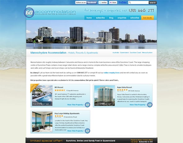 water resort websites