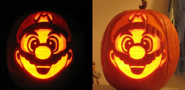 Mario Halloween pumpkin