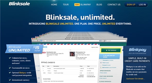 Blinksala invoicing app