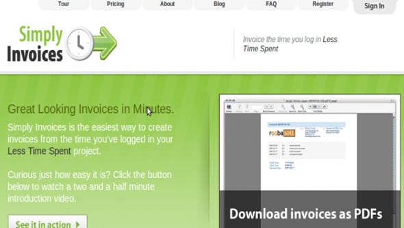 Simply Invoices app