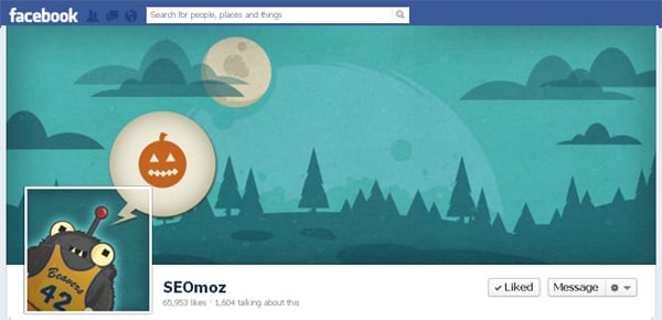 Websites and Facebook Covers Halloween Customizations