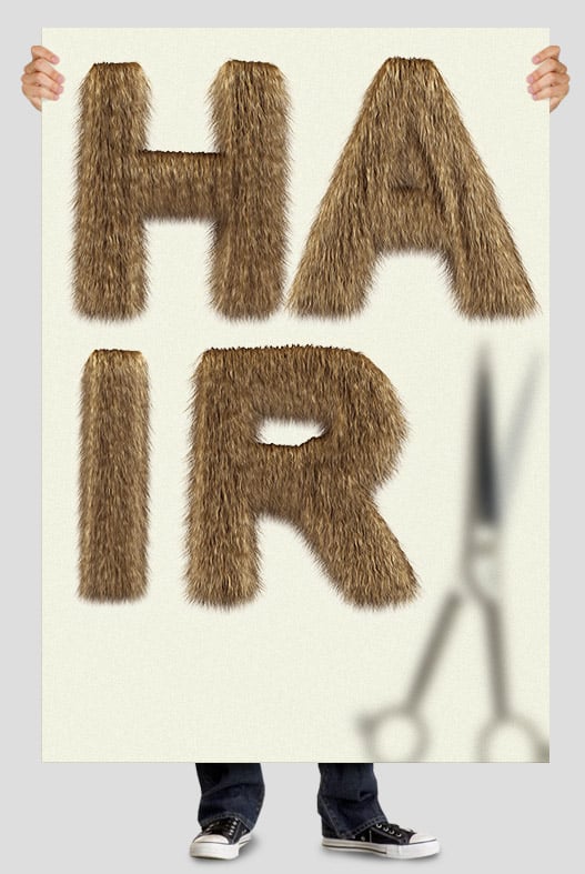 Handmade fonts: Hair font