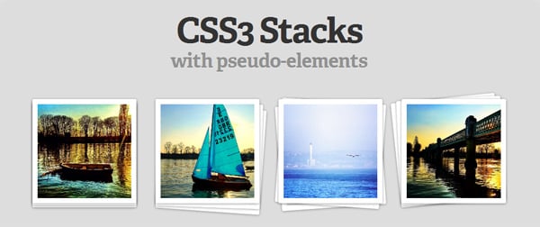 Create the Illustration of Stacked Elements with CSS3 Pseudo-Elements