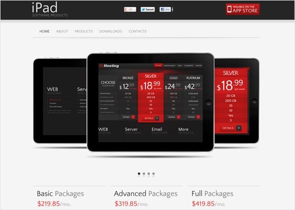 Electronic and gadgets website template