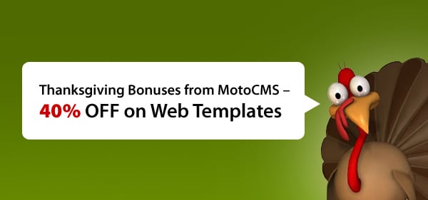 Get 40% discount on MotoCMS templates