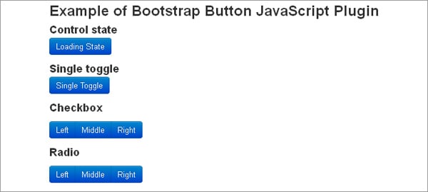Bootstrap plugins: Twitter Bootstrap Button JavaScript Plugin