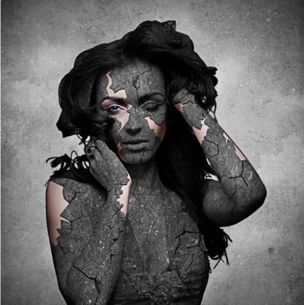 Grunge Stone Woman Photo Manipulation in Photoshop