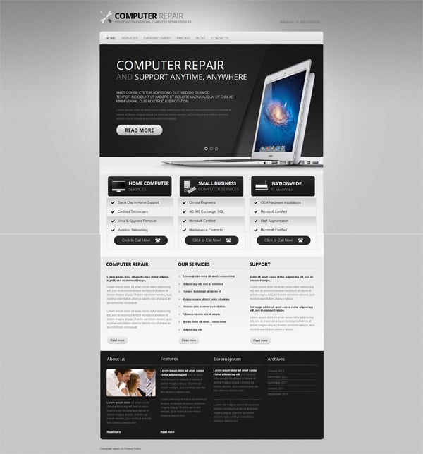 Black and White Website Templates Why Are They So Cool?