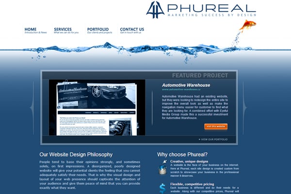 25 Inspirational Blue Website Designs