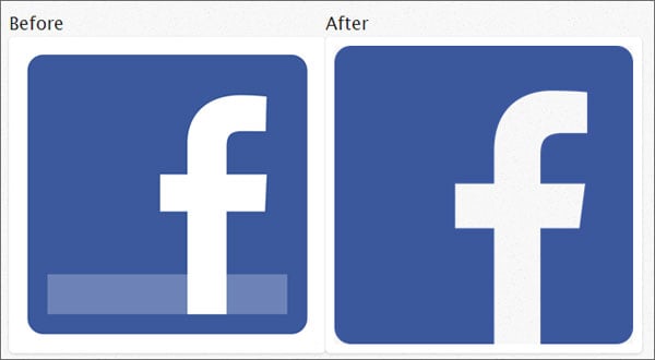 Flat Web Design Tutorials - New Facebook Logo in Flat