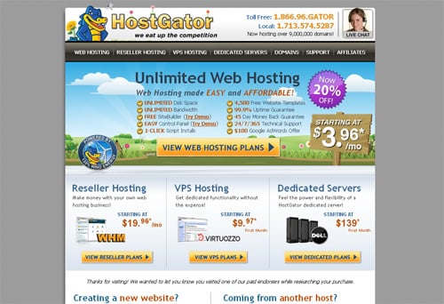 How to Create Website - HostGator Hosting