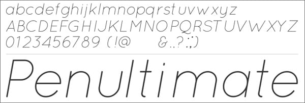 30 Free Thin and Light Fonts for Flat Web Designs