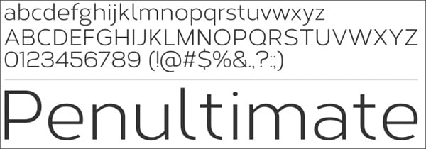30 Free Light Fonts for Flat Web Designs