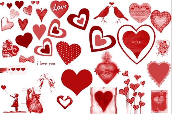 Valentine's Day Photoshop Resources: Brushes, Fonts and Icons