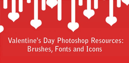 Web Design Photoshop Resources for Valentine's Day
