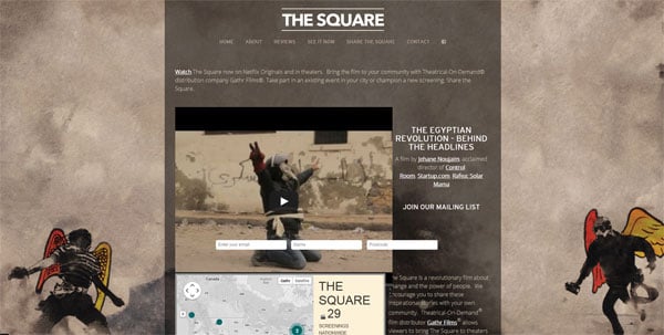 Movie Websites: The Square