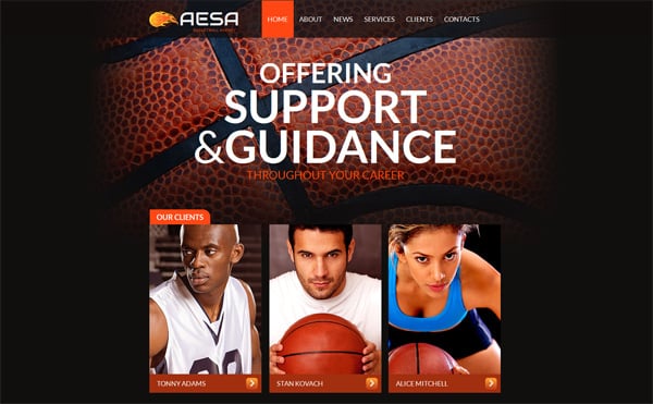 Sports Website Templates Serving Your Needs Online