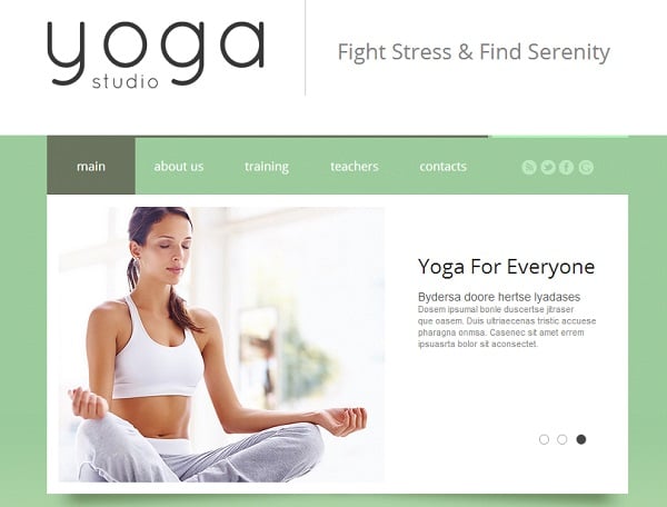 Yoga Website Templates