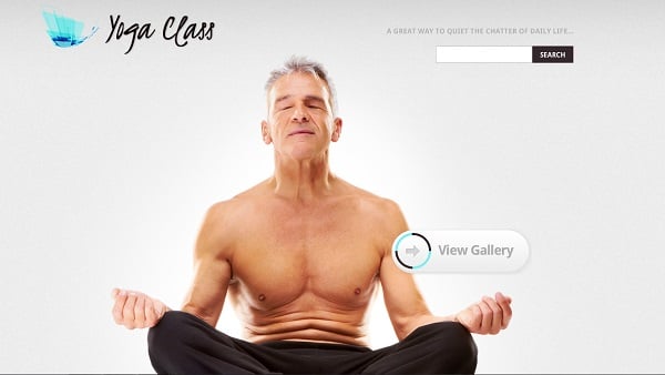 Yoga Site Template in Minimalist Style