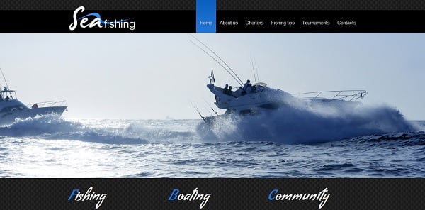 Energetic Fishing Website Template