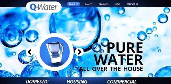 Fresh Template for Water Filters Site