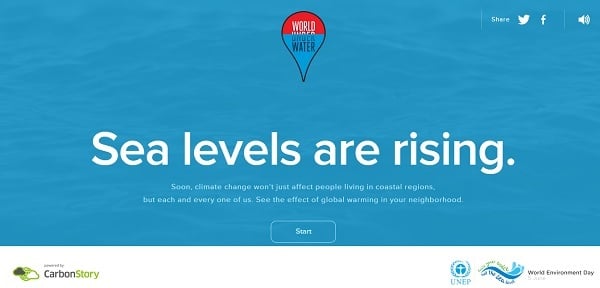  Water Website Design - world under water