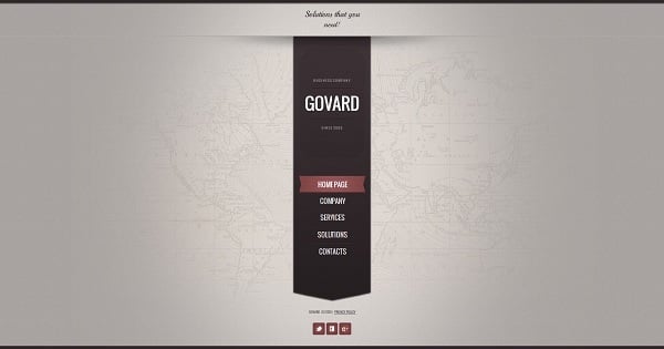 Brown-Toned Monochromatic Website Template