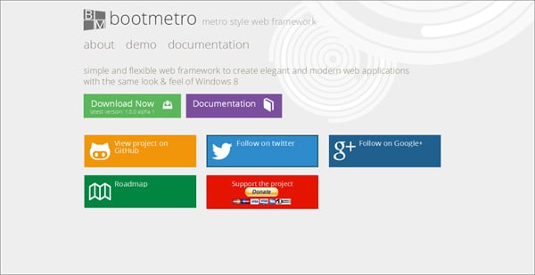 Create Website in Metro Style: Frameworks, Plugins, Templates