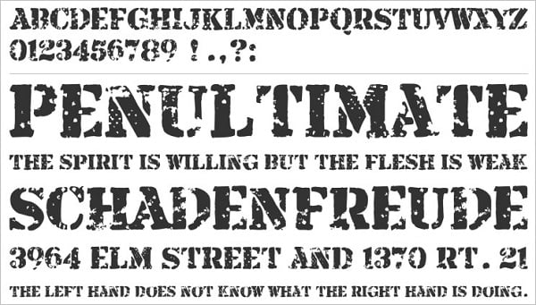 rock and roll gothic fonts