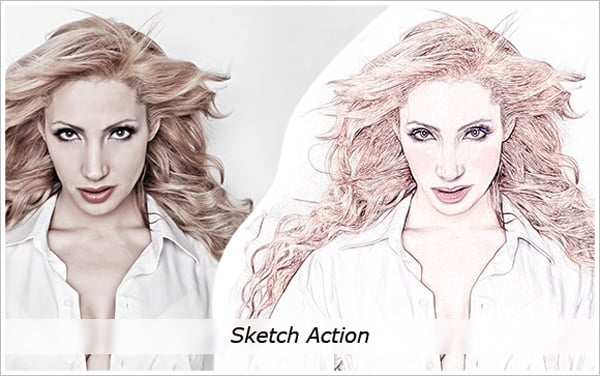 sketch photoshop action free download