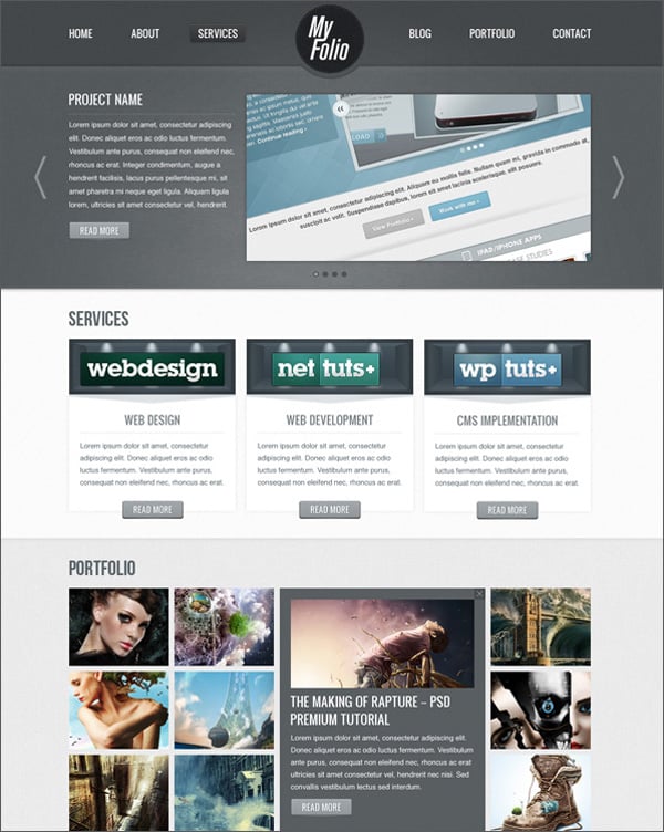 Create Website Layout in Photoshop – 50 Step-by-Step Tutorials