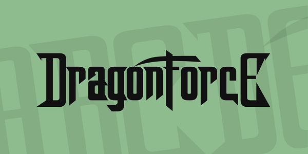 Free Rock Band Fonts - dragonforce