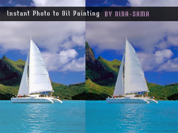 Photo-to-Oil-Painting Free Photoshop Action
