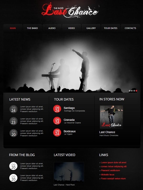 Music Band Website Templates that Will Rock You