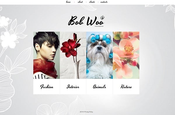 Make a Photo Portfolio Website - Web Template in Pastel Tones