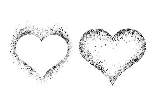 Spatter Hearts