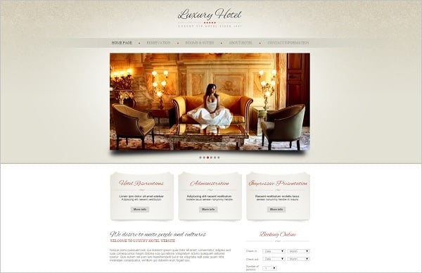 Building a Hotel Website - Hotel Web Template in Pastel Tones