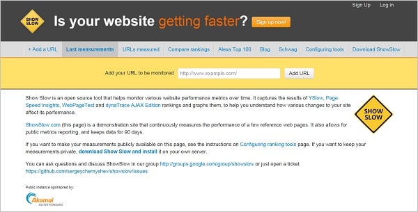 Page Speed Testing Tools - Show Slow