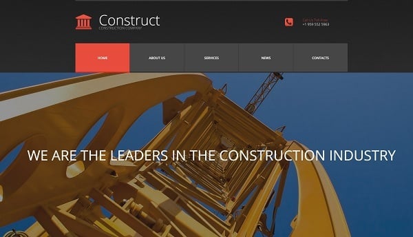 Creating a Website for Your Construction Business - Moto3.0 Template