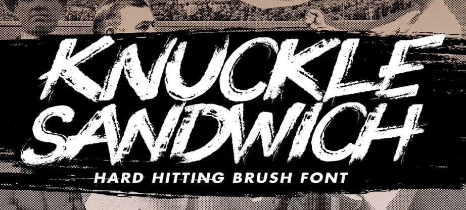 Knuckle popular handwritten fonts 2017