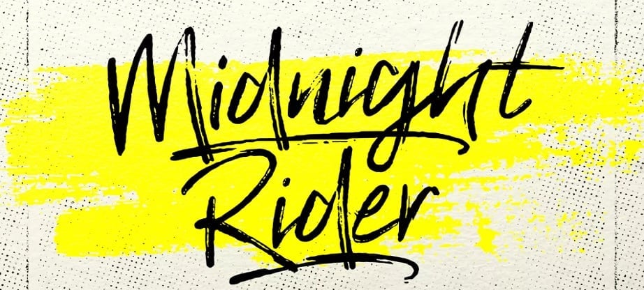 best handwritten fonts 2017 Midnight Rider