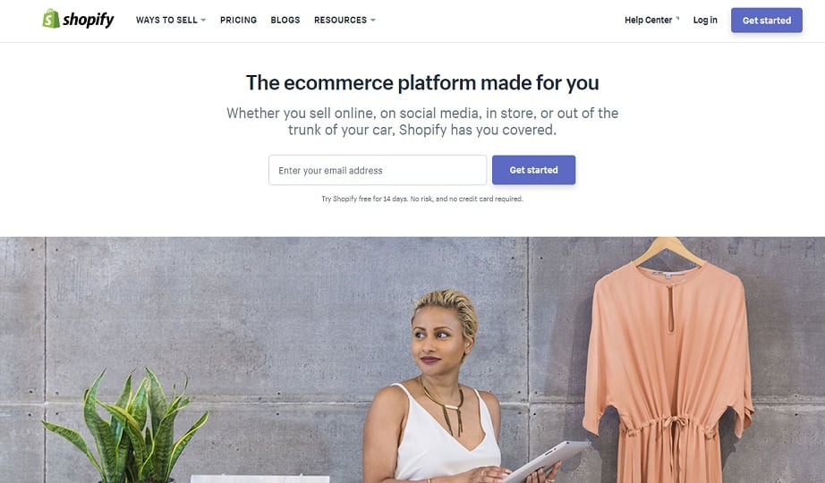 Best Website Builders for eCommerce 2017 - Shopify website