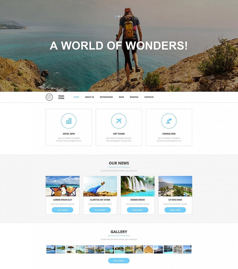 How to design a travel website color scheme - travel portal