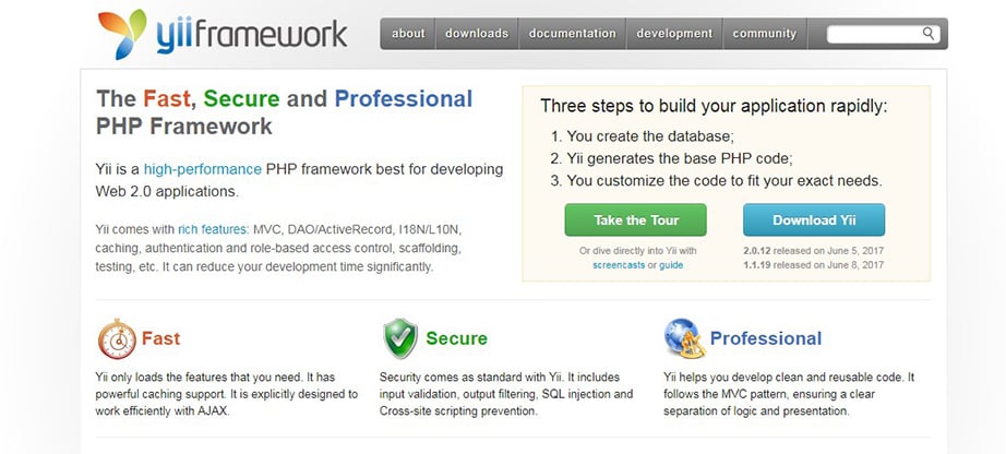 Yii 2 php framework