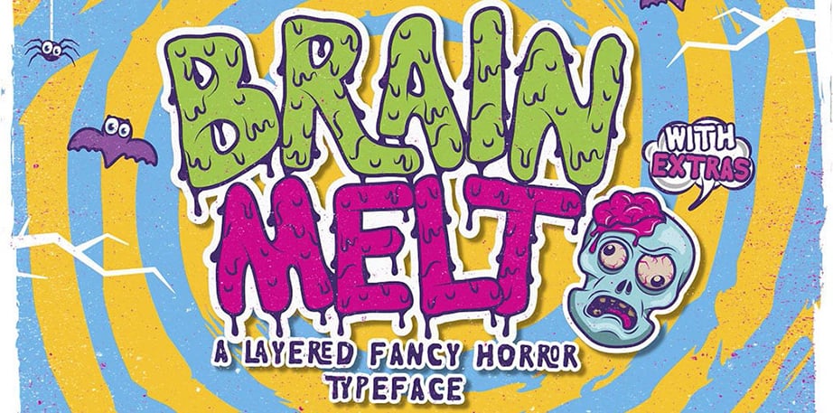 Brain Melt Layered Typeface