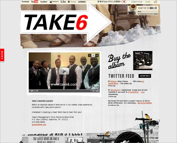 magazine style website