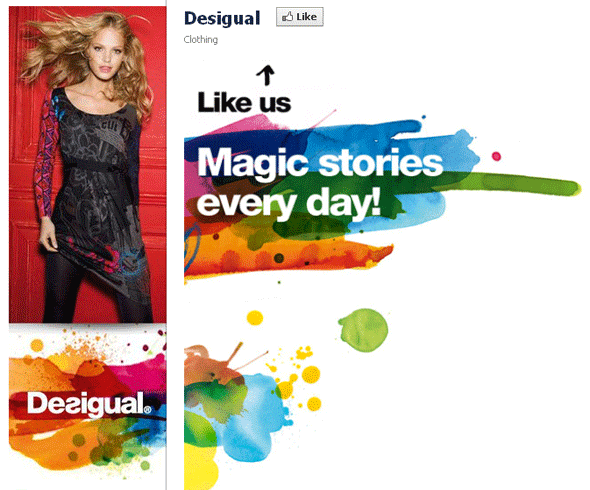 Desigual Facebook Fan page