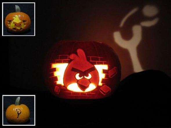 Angry Birds Halloween pumpkin